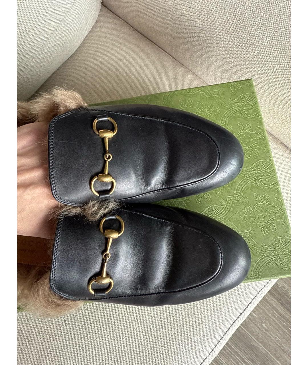 GUCCI Черные мюли, фото 7