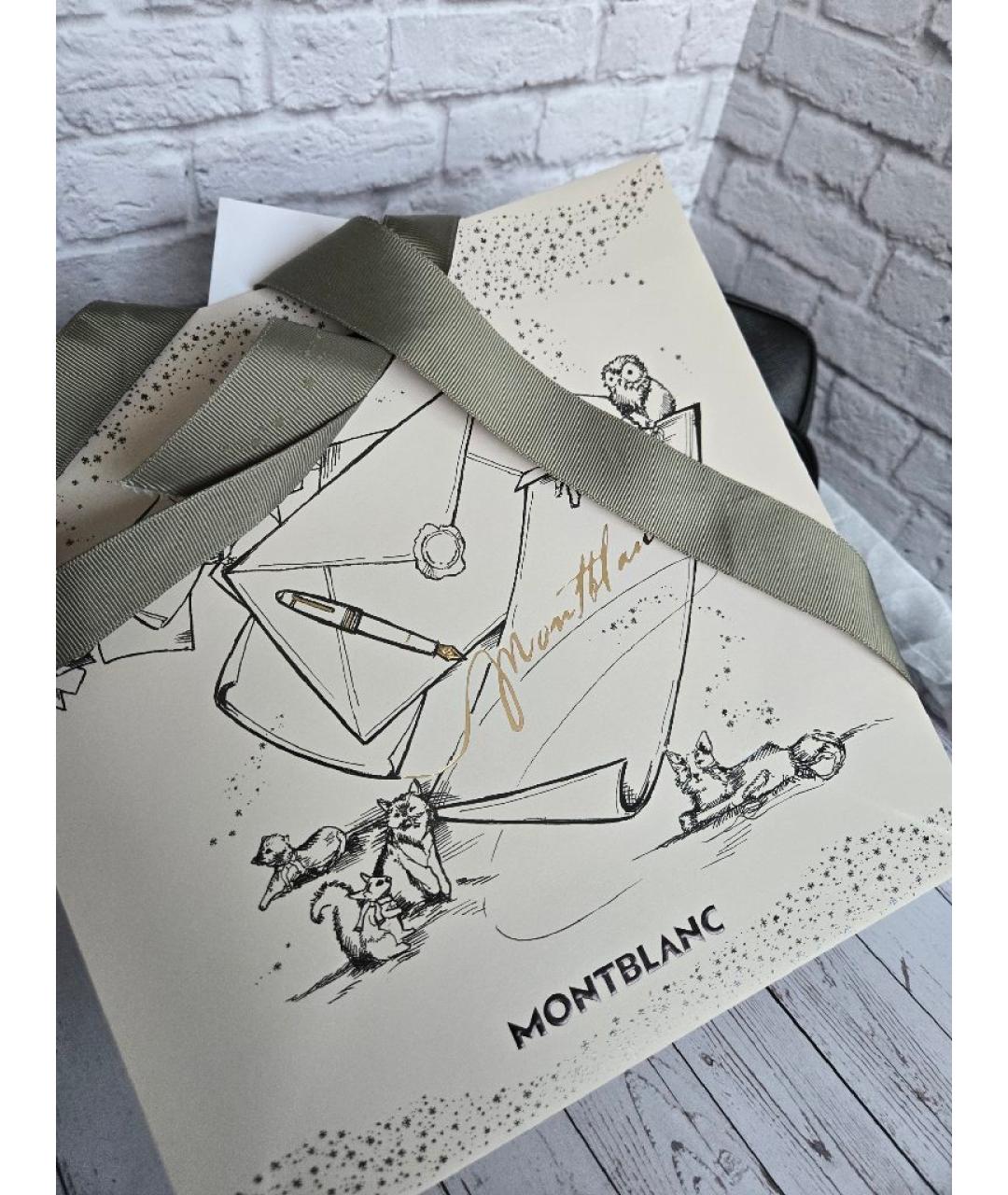 MONTBLANC Черная кожаная сумка на плечо, фото 5