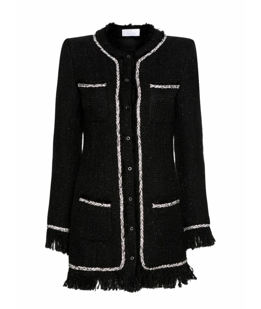 GIUSEPPE DI MORABITO Темно-синий твидовый жакет/пиджак, фото 1