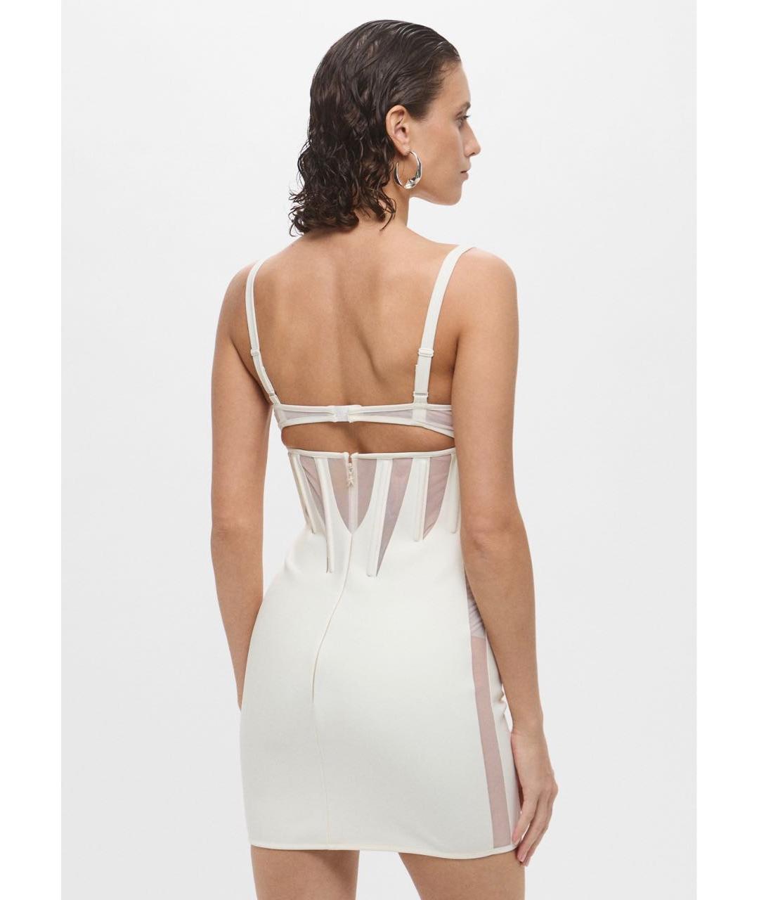 MUGLER Белый полиамидовый сарафан, фото 2