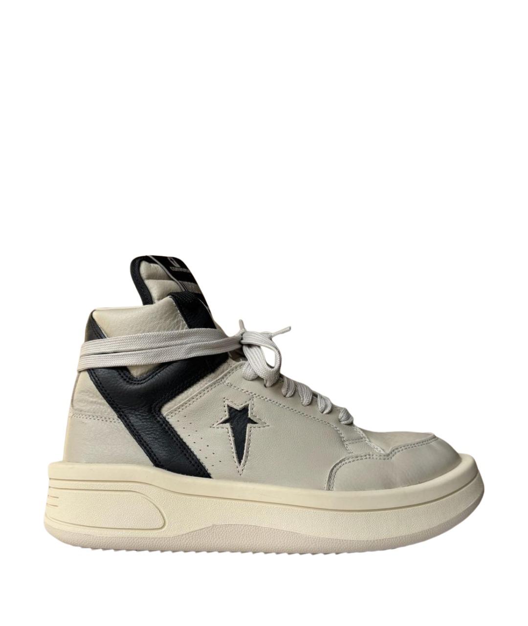 RICK OWENS DRKSHDW Кожаные высокие кроссовки / кеды, фото 1