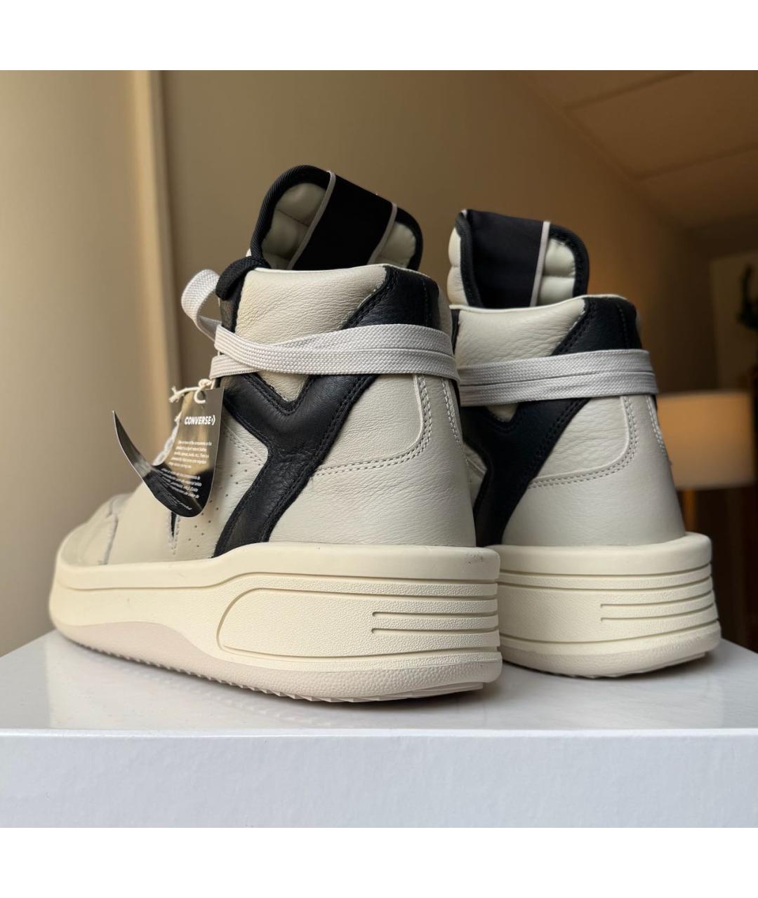 RICK OWENS DRKSHDW Кожаные высокие кроссовки / кеды, фото 5