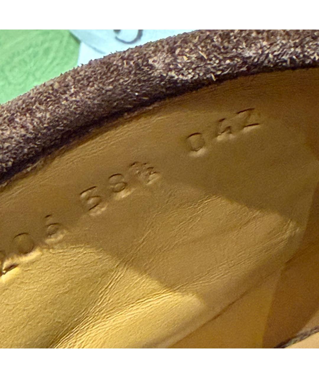 GUCCI Коричневые замшевые ботинки, фото 6