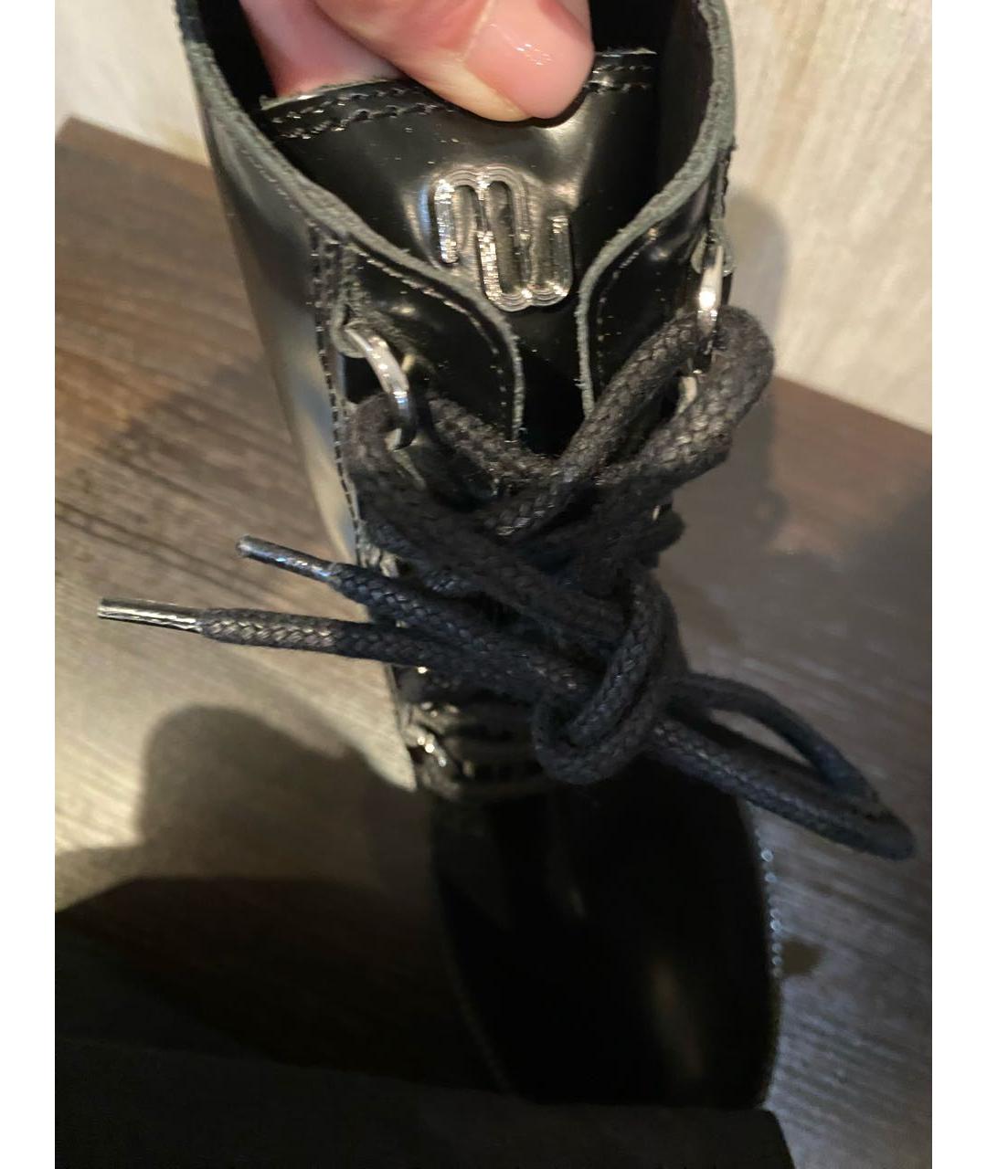 MAJE Черные ботильоны из лакированной кожи, фото 7