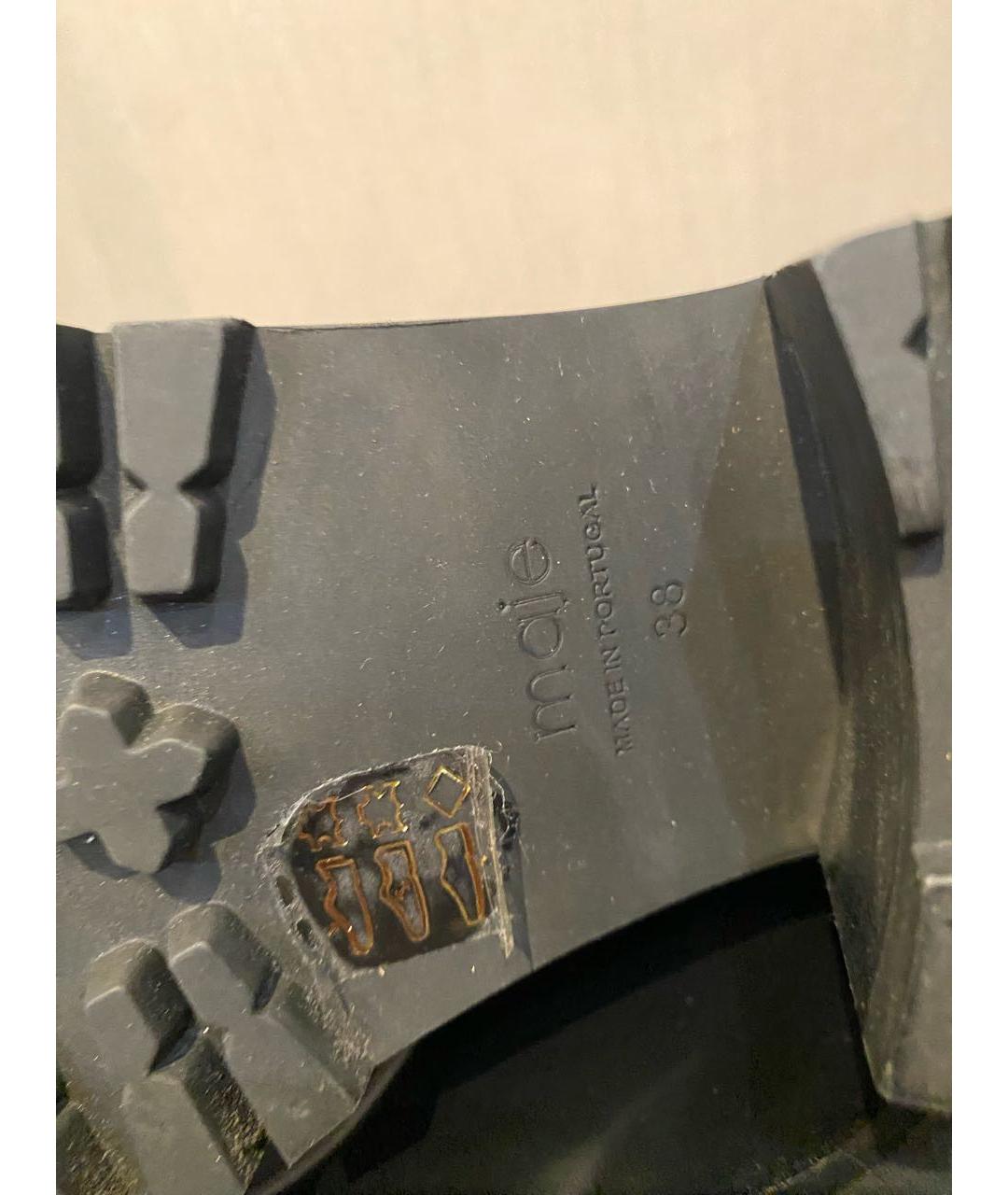 MAJE Черные ботильоны из лакированной кожи, фото 5