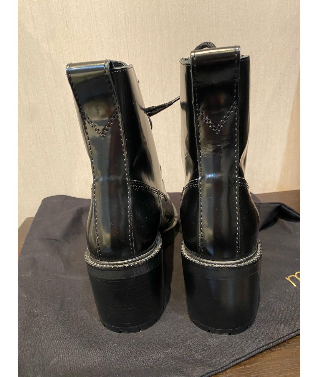 MAJE Черные ботильоны из лакированной кожи, фото 3