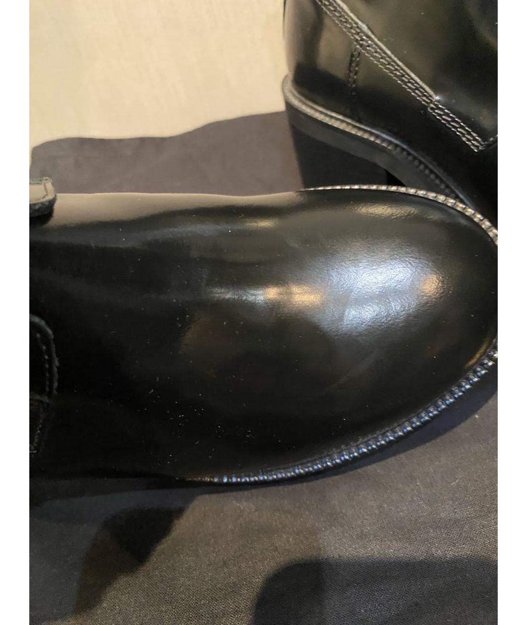 MAJE Черные ботильоны из лакированной кожи, фото 6