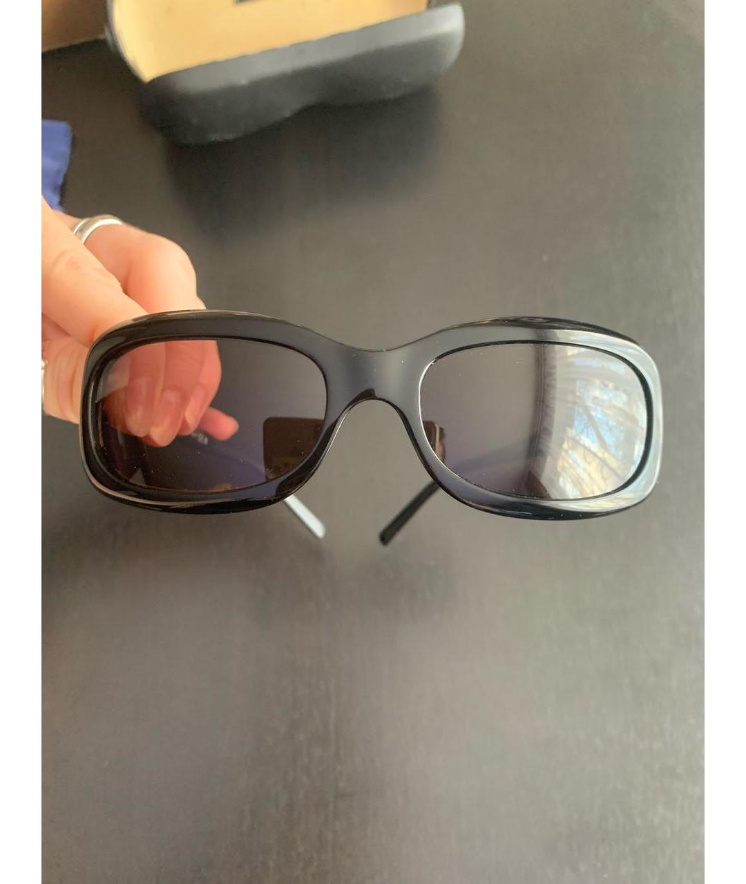 CHANEL Черные пластиковые солнцезащитные очки, фото 5