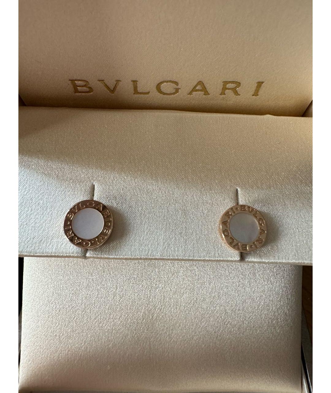 BVLGARI Золотые серьги из розового золота, фото 3
