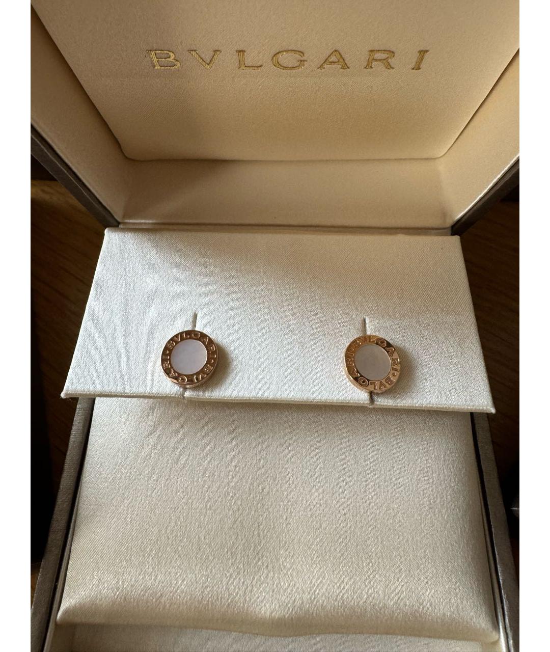 BVLGARI Золотые серьги из розового золота, фото 4