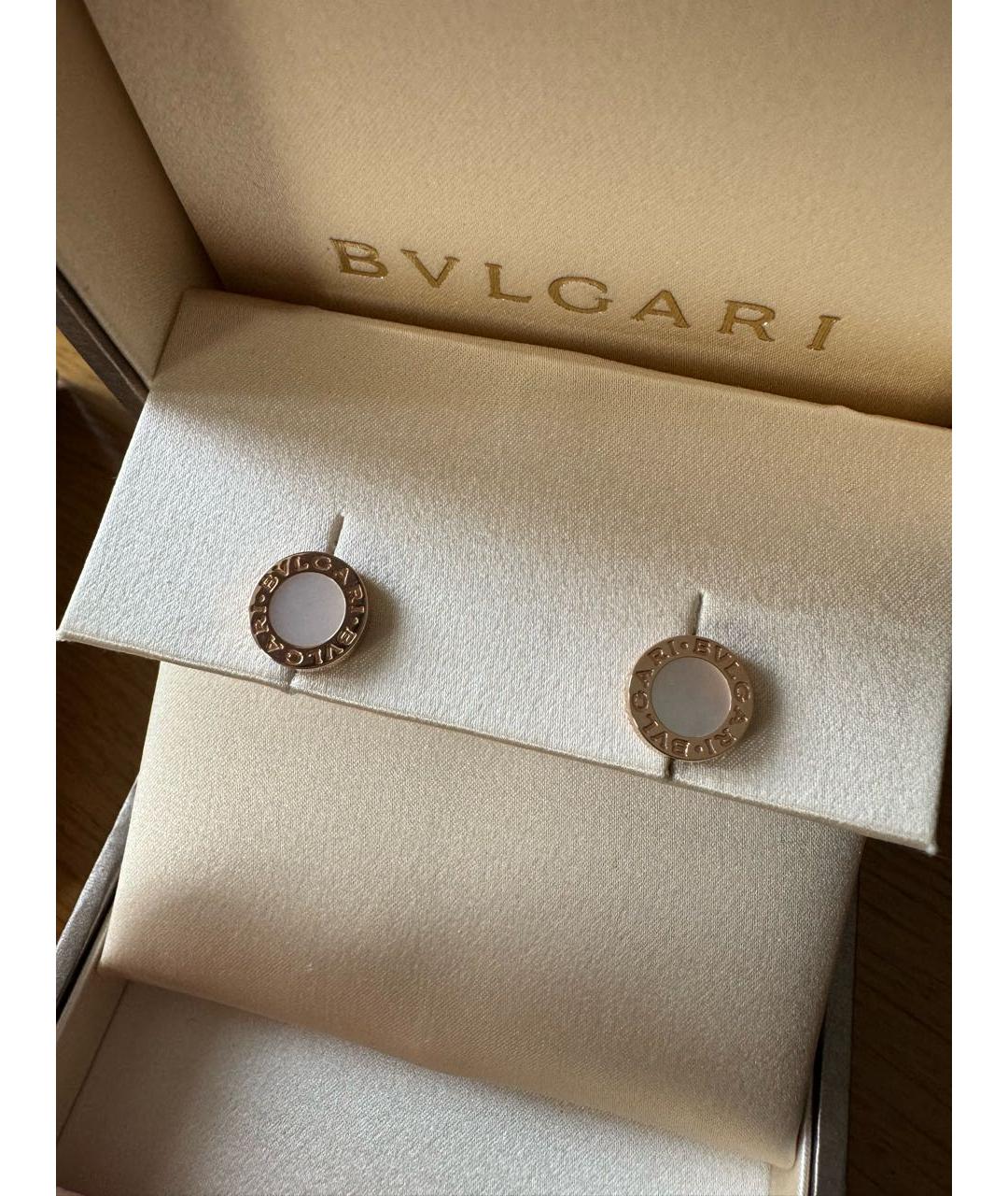 BVLGARI Золотые серьги из розового золота, фото 2