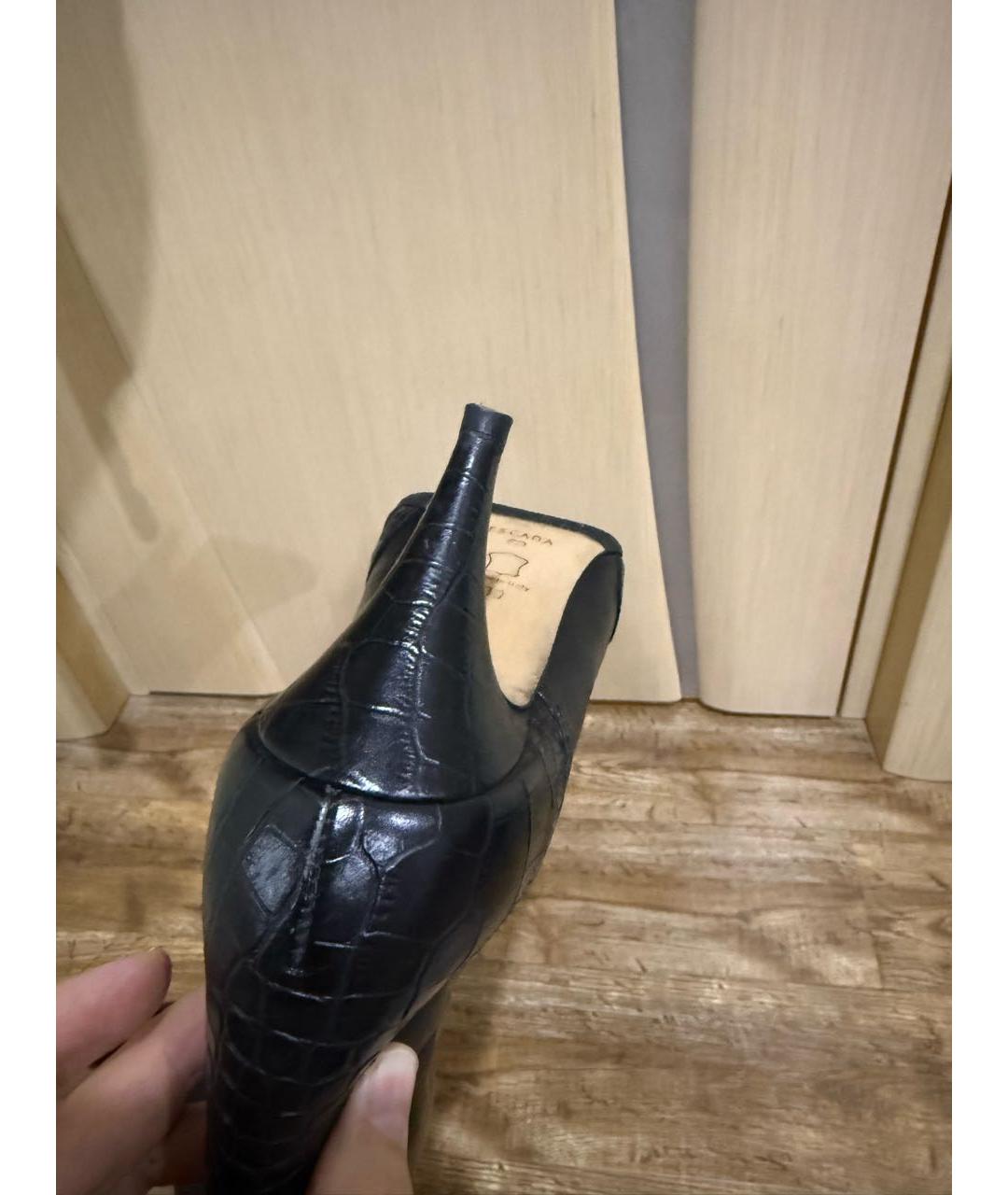 ESCADA Черные кожаные сапоги, фото 3