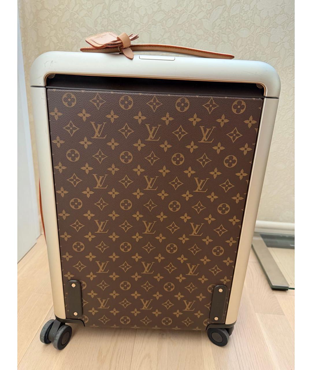 LOUIS VUITTON Коричневый чемодан, фото 5