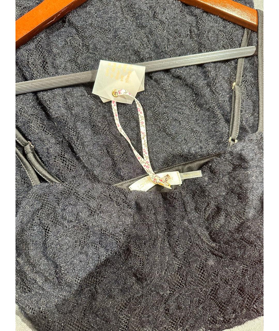 FOR LOVE AND LEMONS Черное кружевное платье, фото 5