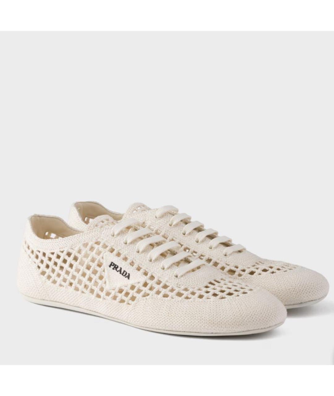 PRADA Белые кеды, фото 4