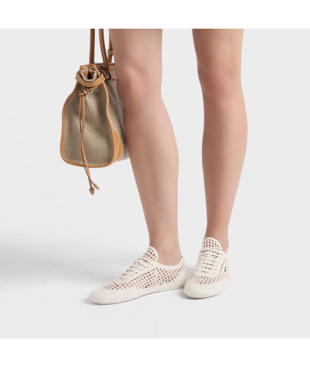 PRADA Белые кеды, фото 3