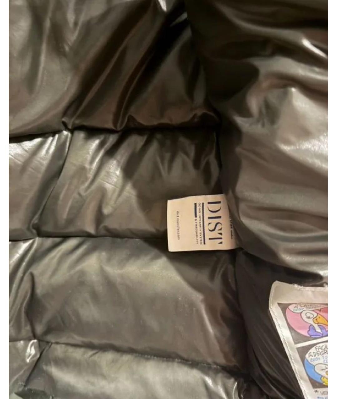 MONCLER Черный полиэстеровый жилет, фото 3