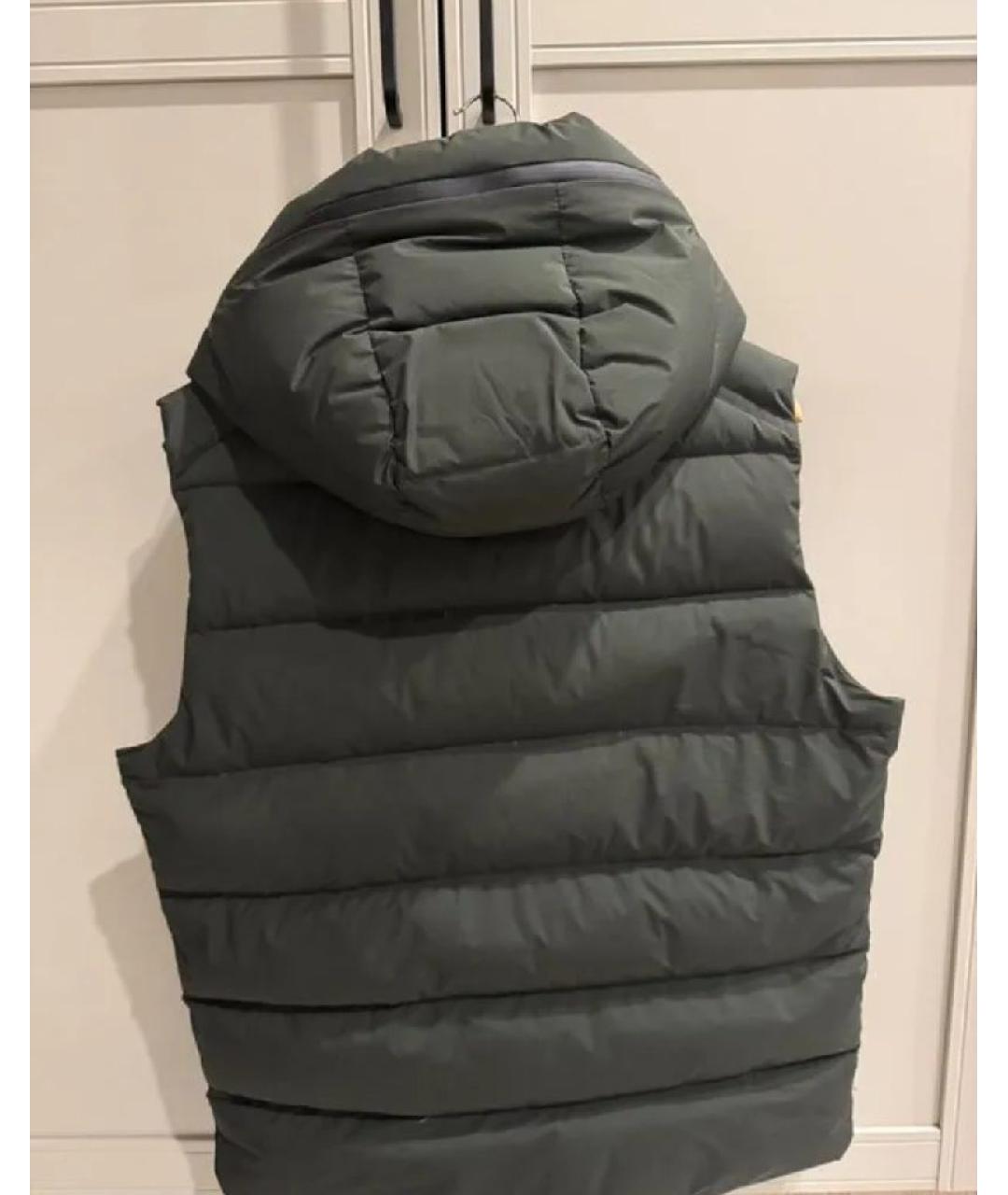 MONCLER Черный полиэстеровый жилет, фото 2