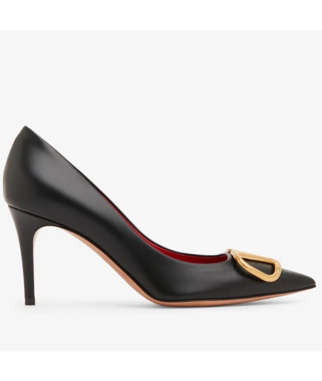 VALENTINO Черные кожаные туфли, фото 5