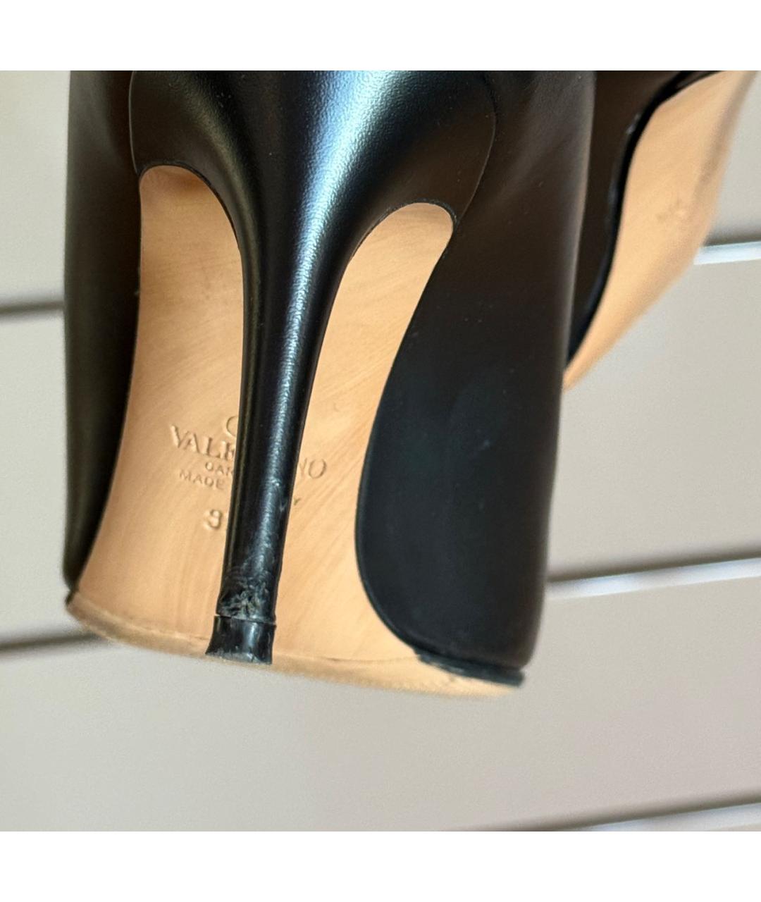 VALENTINO Черные кожаные туфли, фото 3