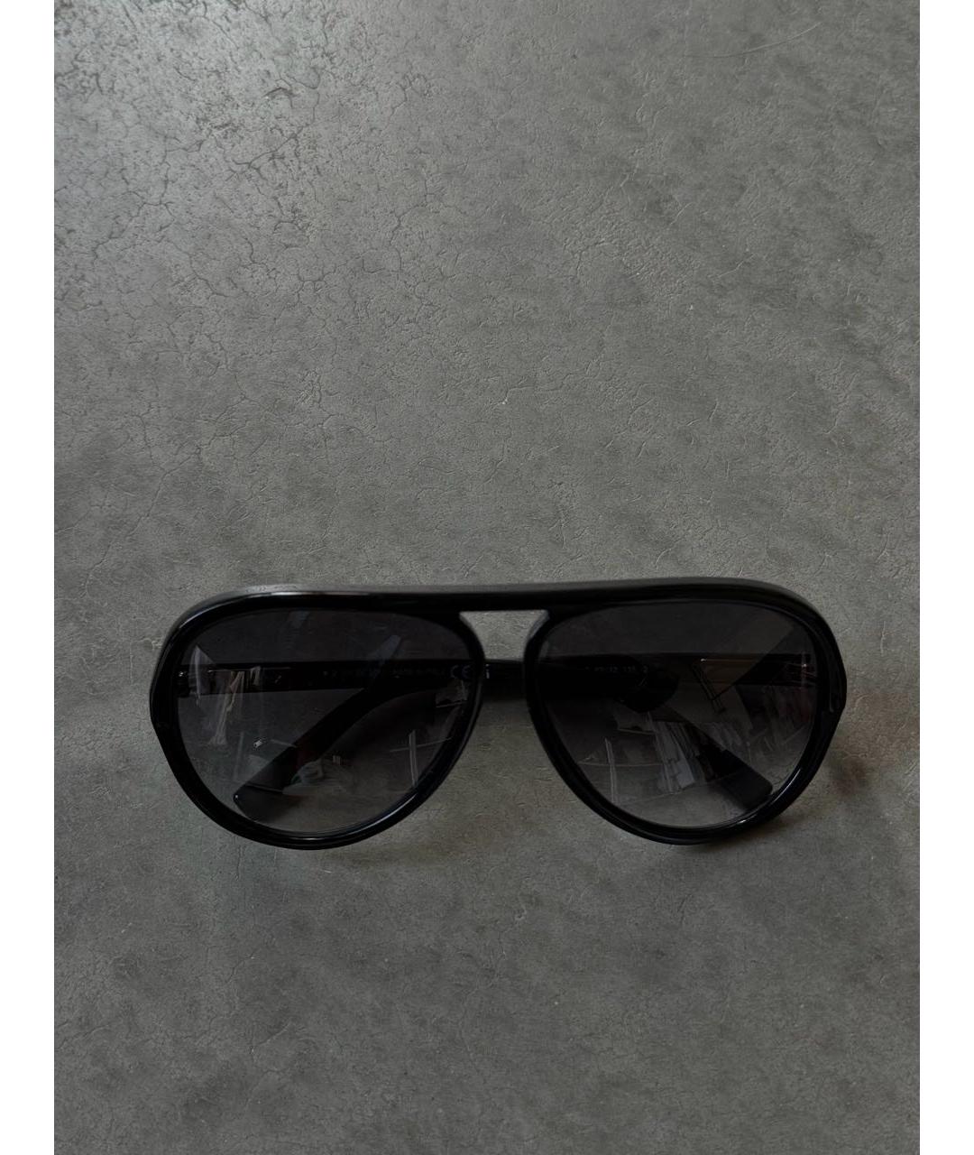 SPORTMAX Черные пластиковые солнцезащитные очки, фото 4