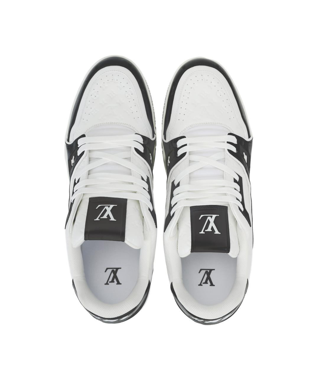 LOUIS VUITTON Черные кожаные кроссовки, фото 3