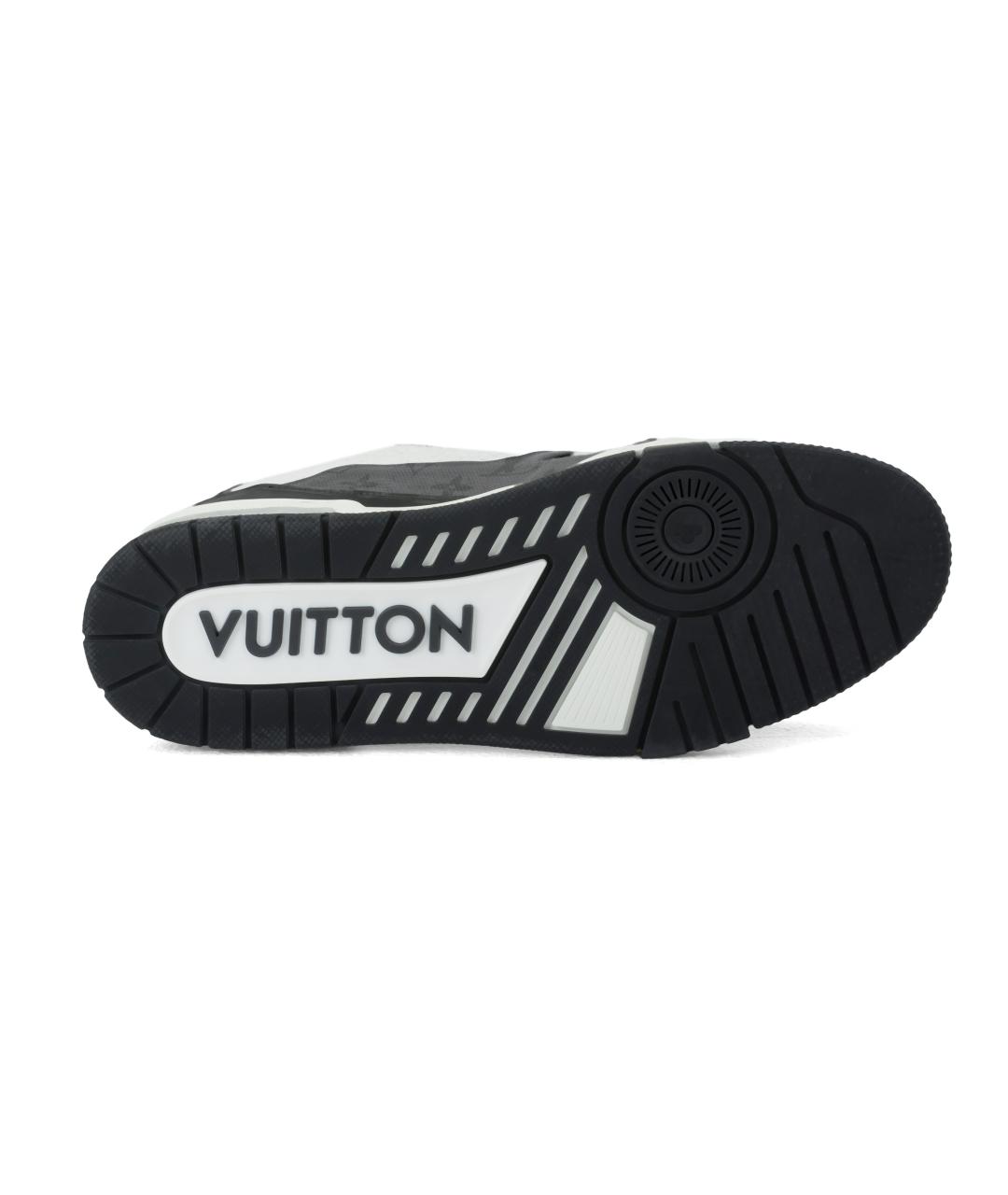 LOUIS VUITTON Черные кожаные кроссовки, фото 5