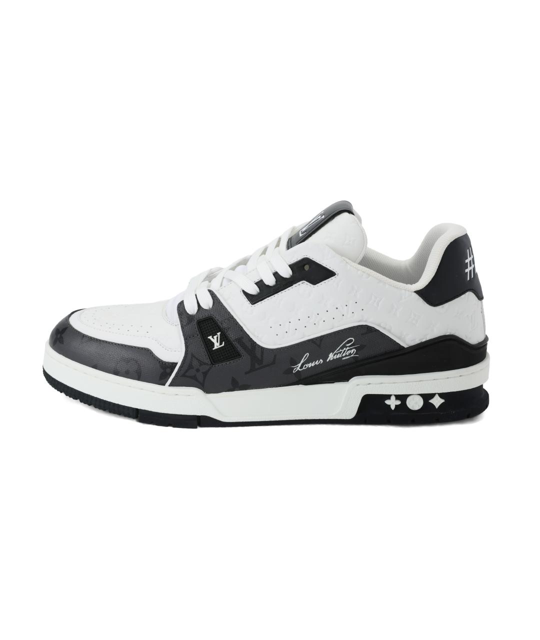 LOUIS VUITTON Черные кожаные кроссовки, фото 2