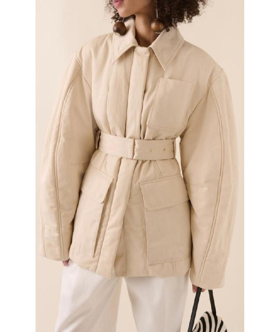 JACQUEMUS Бежевая хлопковая куртка, фото 7