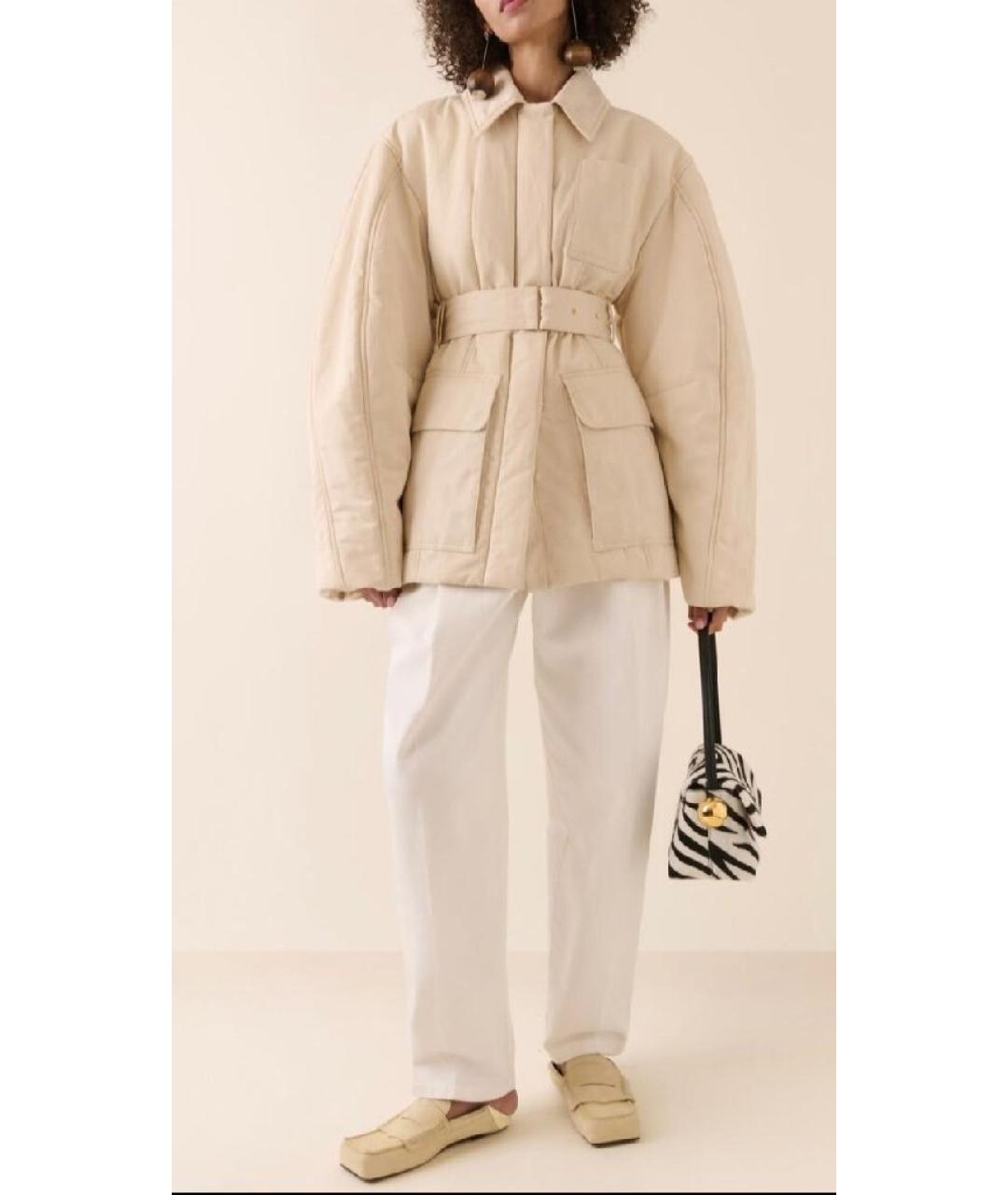 JACQUEMUS Бежевая хлопковая куртка, фото 5