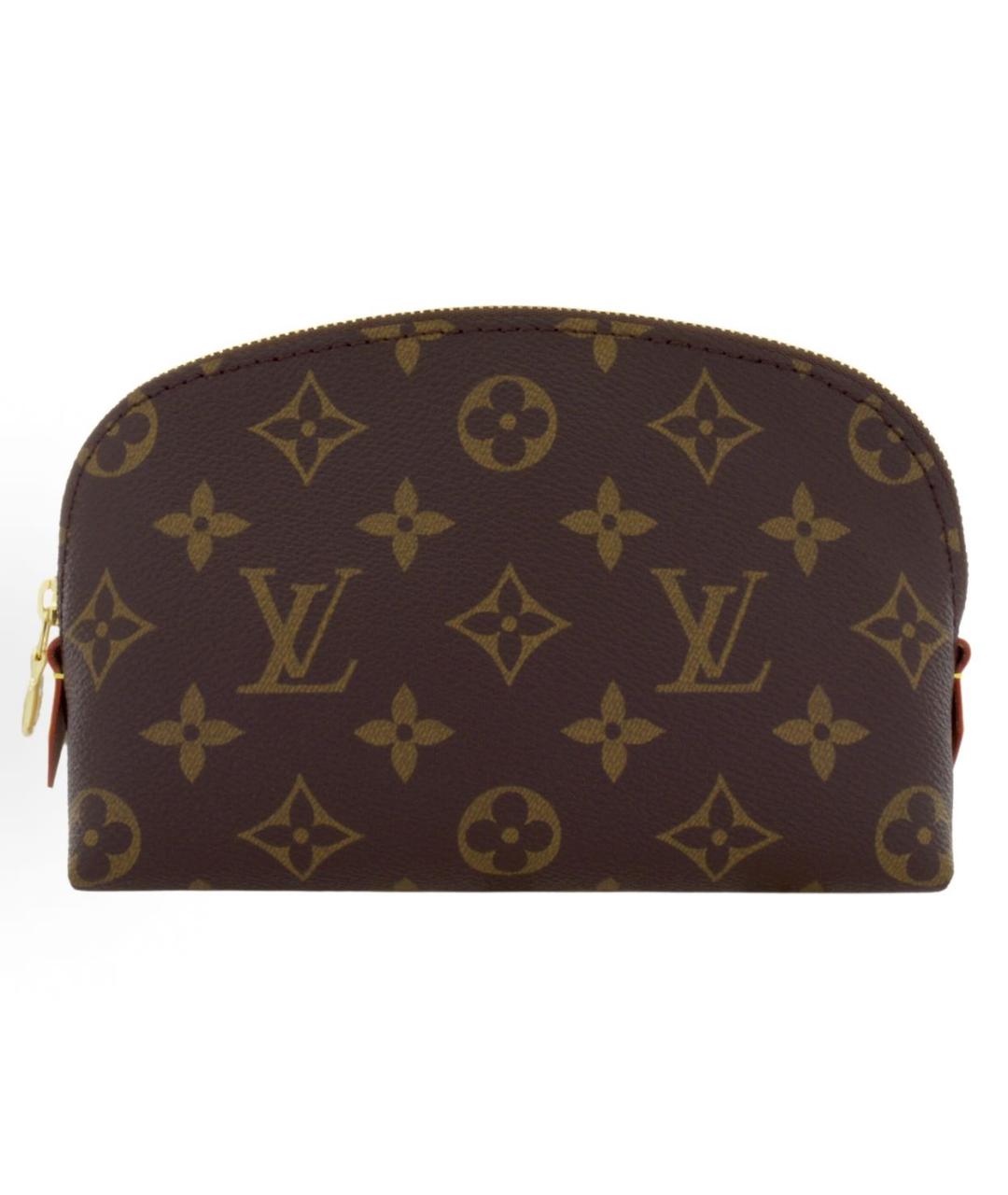 LOUIS VUITTON Коричневая косметичка, фото 5