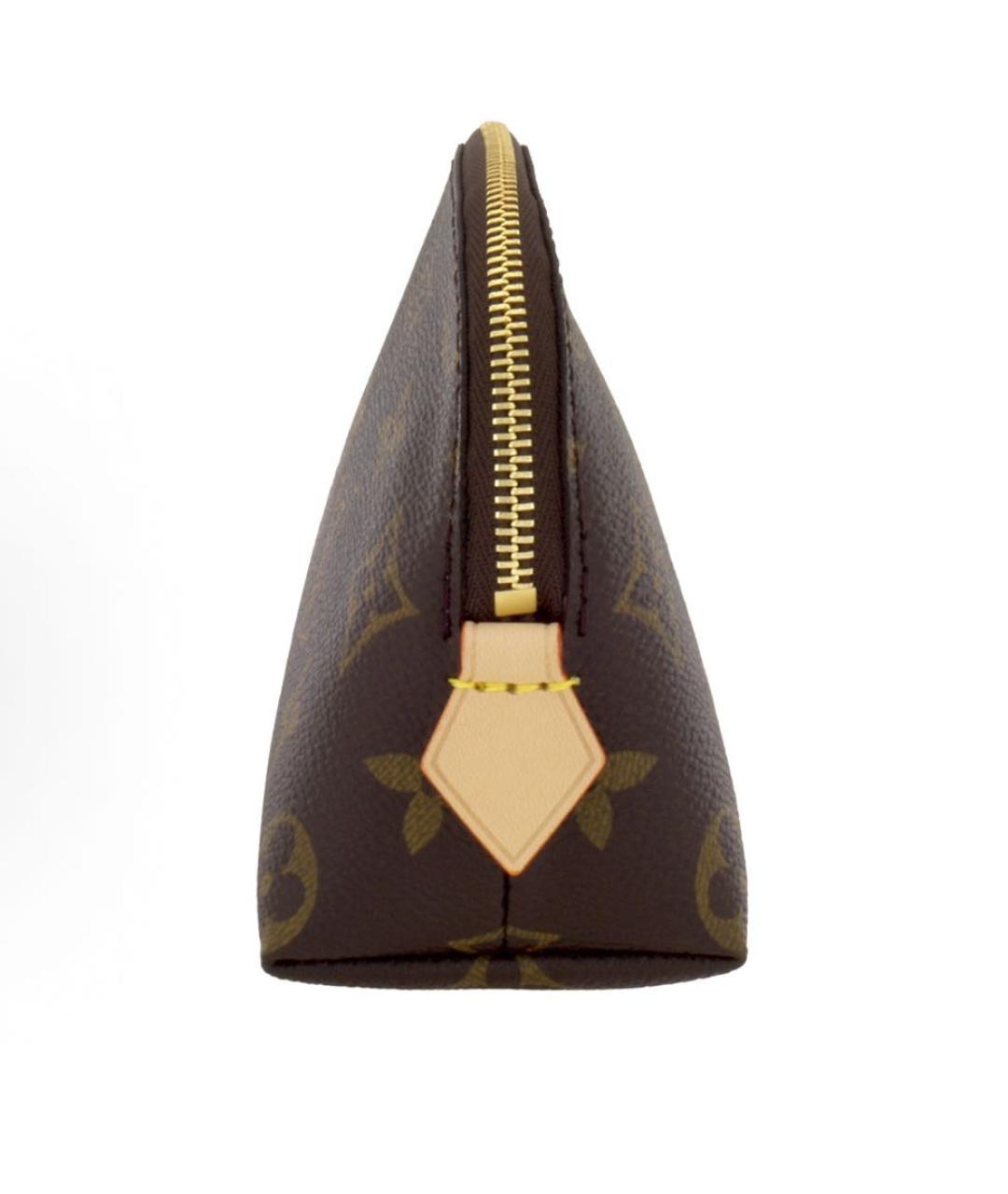 LOUIS VUITTON Коричневая косметичка, фото 3