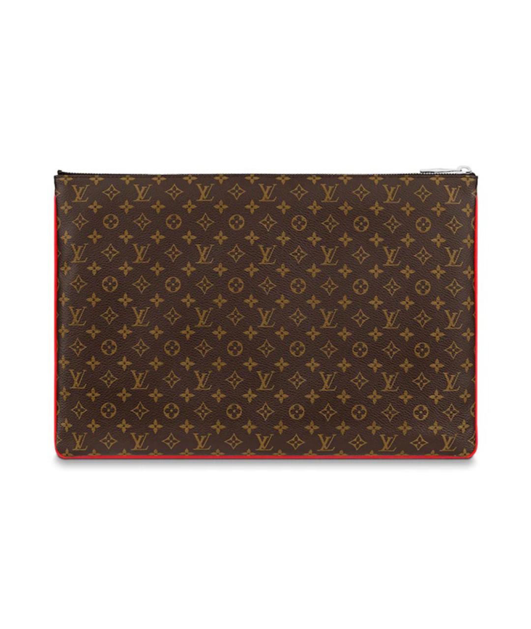 LOUIS VUITTON Коричневая косметичка, фото 2