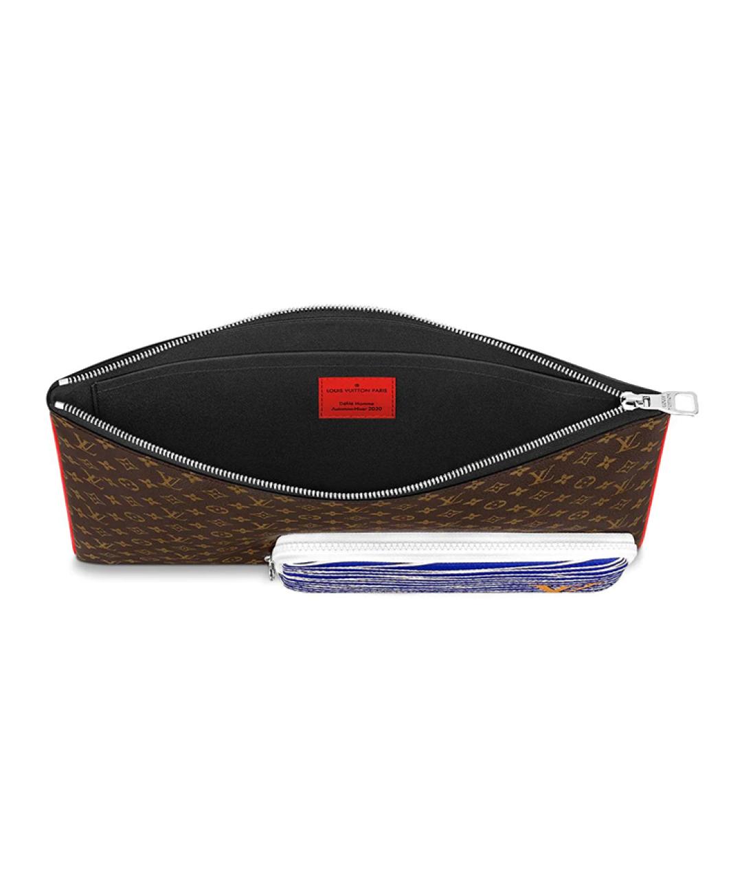 LOUIS VUITTON Коричневая косметичка, фото 5