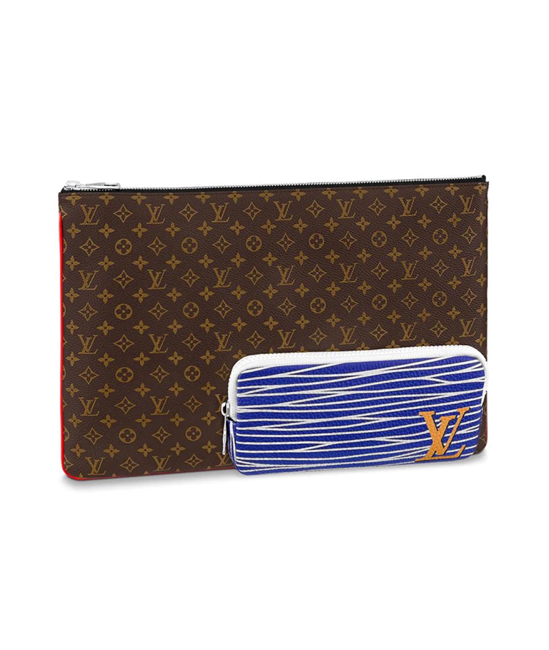 LOUIS VUITTON Коричневая косметичка, фото 3