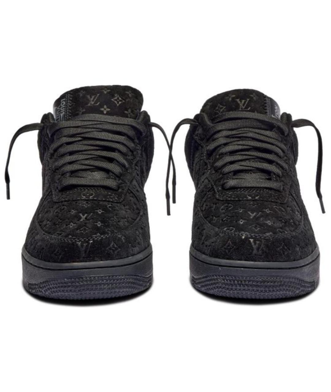 LOUIS VUITTON Черные бархатные кроссовки, фото 3