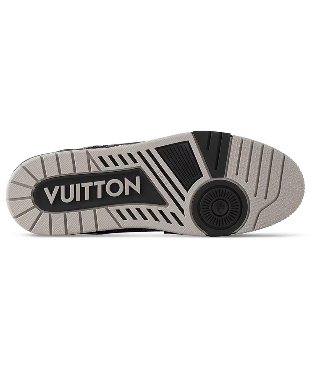 LOUIS VUITTON Черные бархатные кроссовки, фото 5