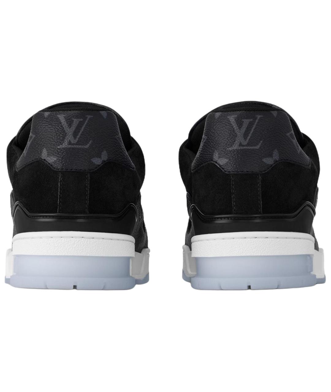 LOUIS VUITTON Черные низкие кроссовки / кеды, фото 4