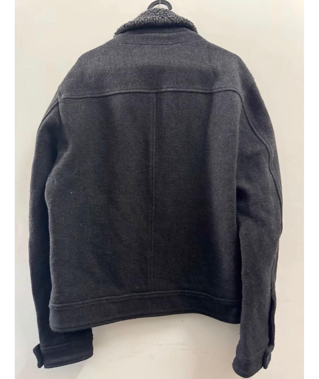 DOLCE&GABBANA Серая шерстяная куртка, фото 2