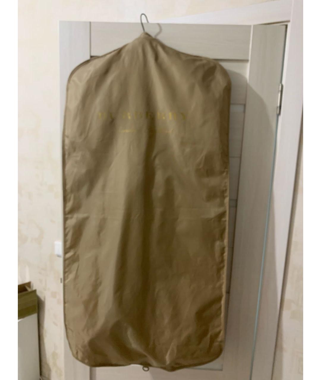BURBERRY Бежевый хлопковый тренч/плащ, фото 4