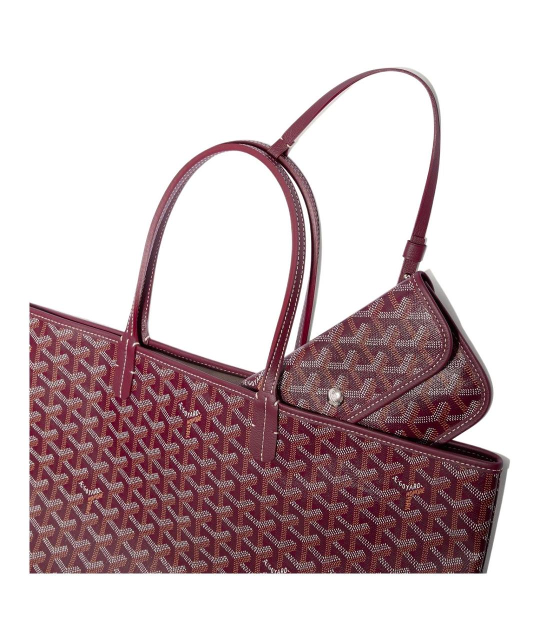 GOYARD Бордовая сумка через плечо, фото 4