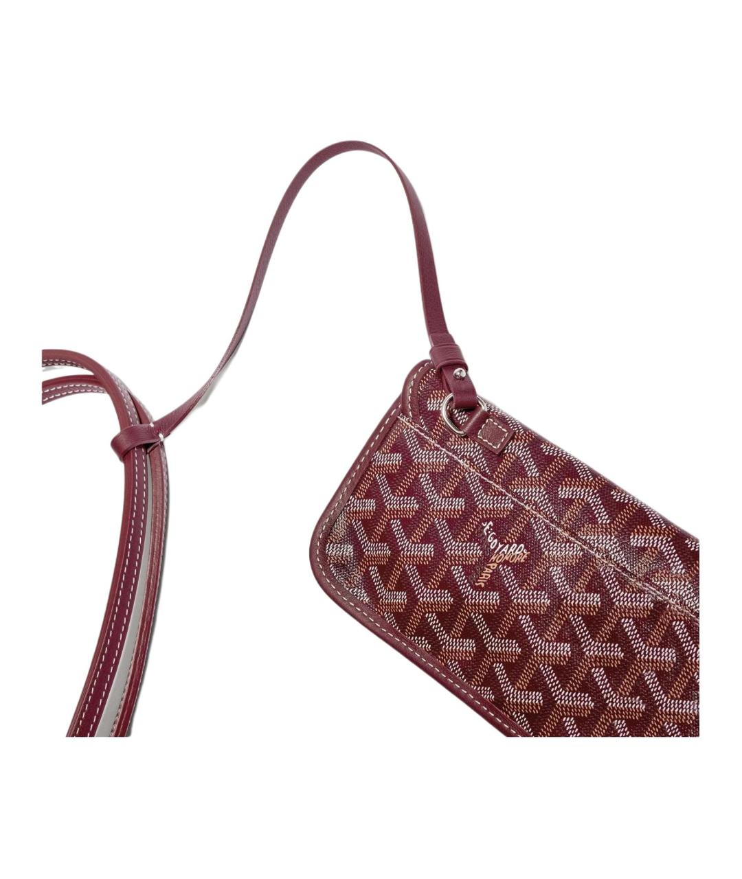 GOYARD Бордовая сумка через плечо, фото 5