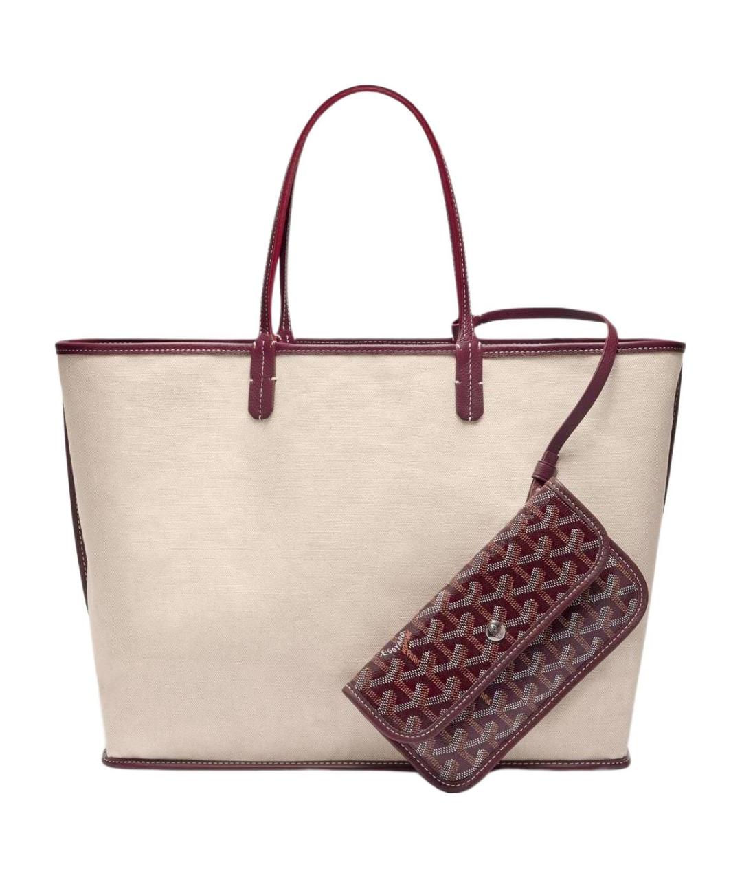 GOYARD Бордовая сумка через плечо, фото 3