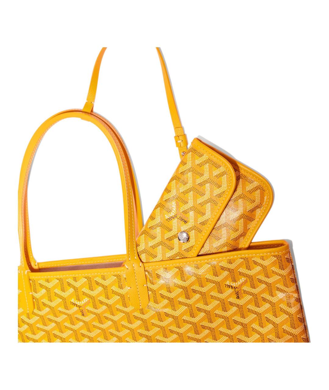 GOYARD Желтая сумка через плечо, фото 5