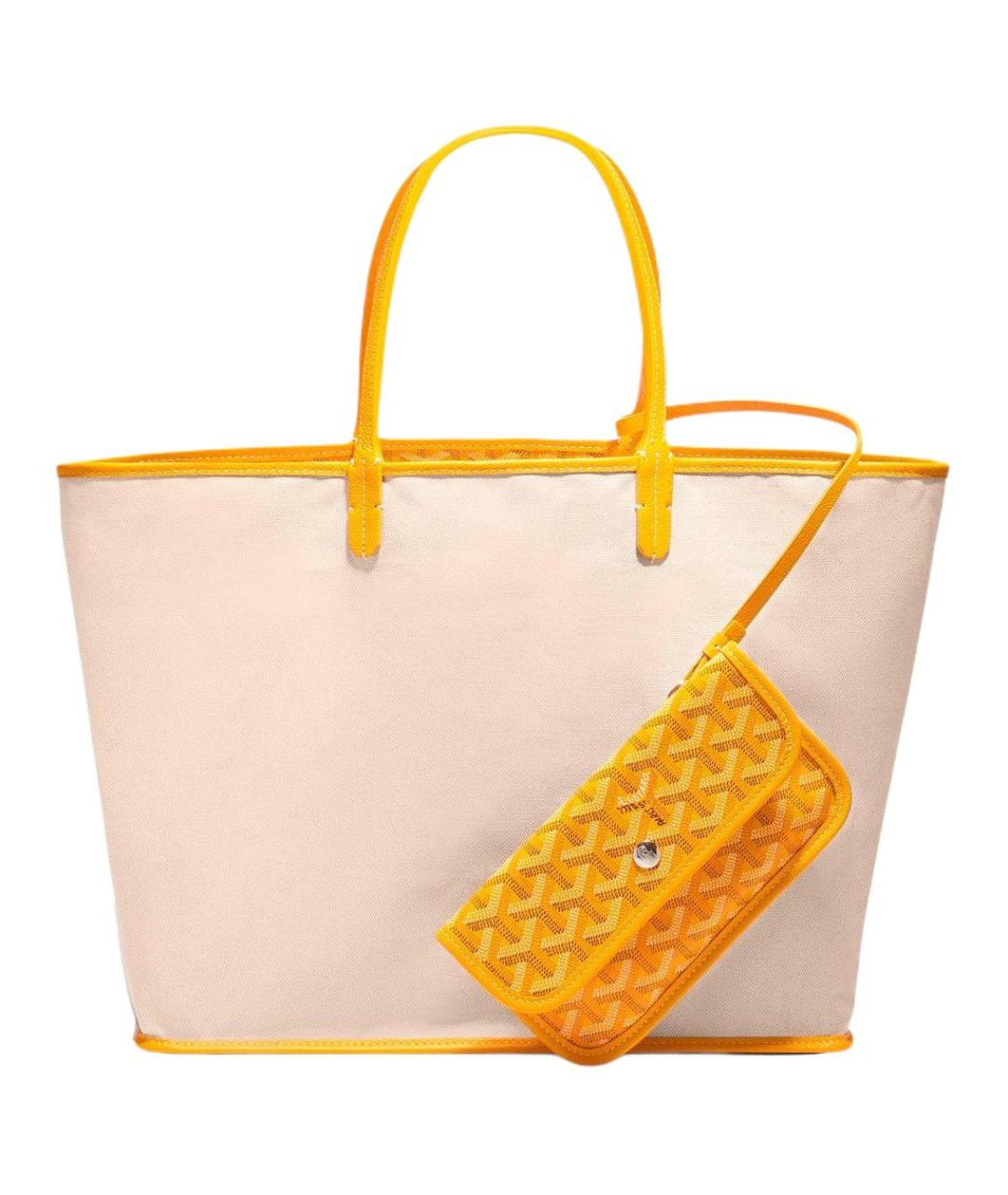 GOYARD Желтая сумка через плечо, фото 4