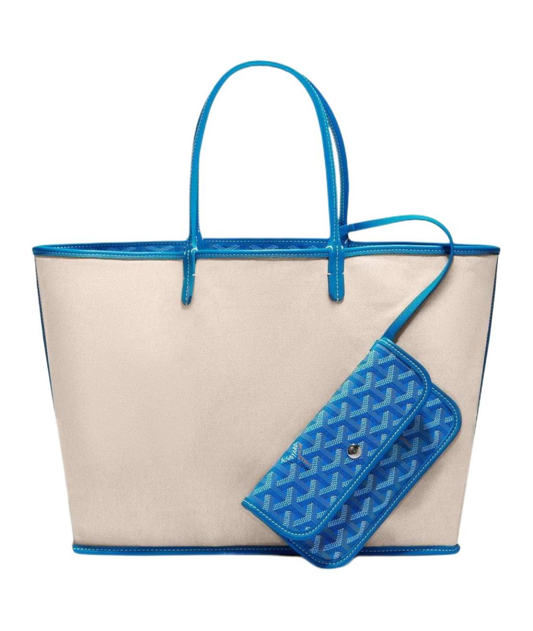 GOYARD Синяя сумка через плечо, фото 3