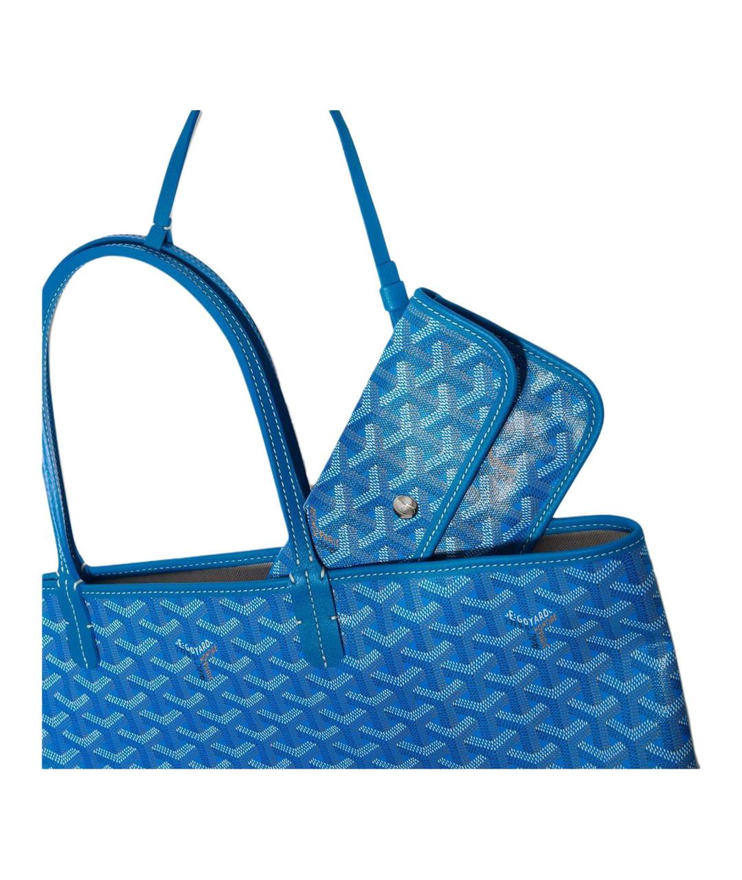 GOYARD Синяя сумка через плечо, фото 4