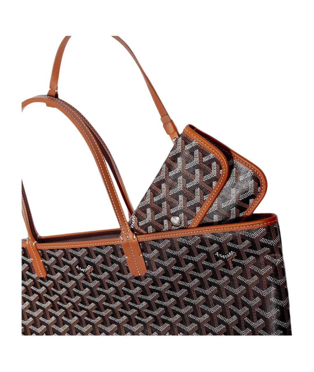 GOYARD Коричневая сумка через плечо, фото 4