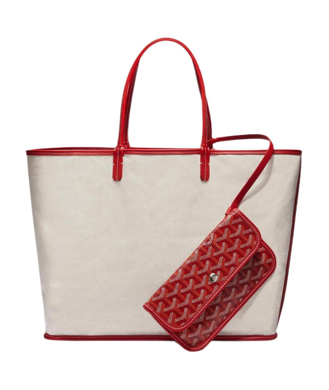 GOYARD Красная сумка тоут, фото 3
