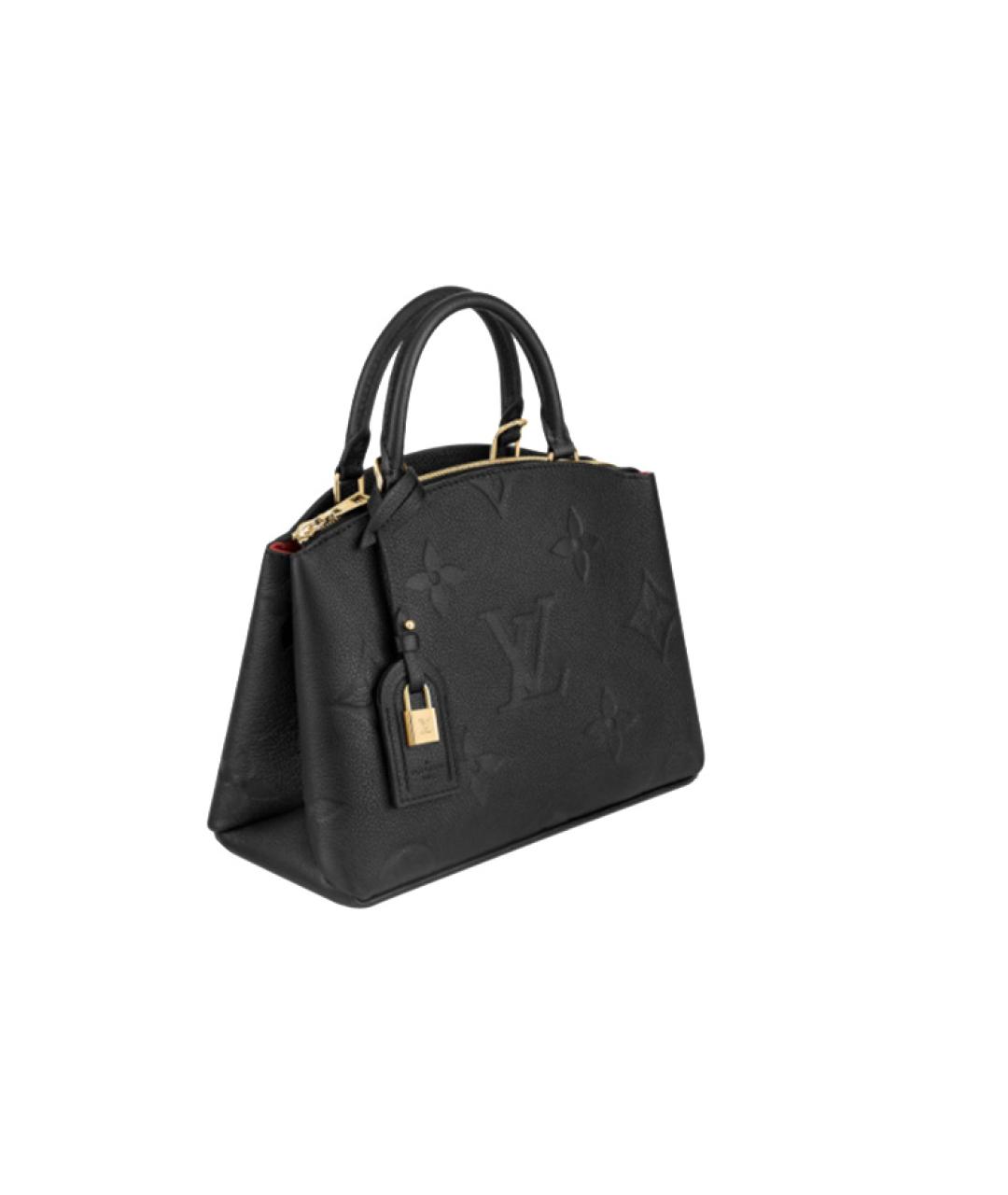 LOUIS VUITTON Черная кожаная сумка тоут, фото 2